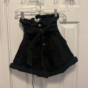 Zara High Waisted Shorts w/ Tie, size 2